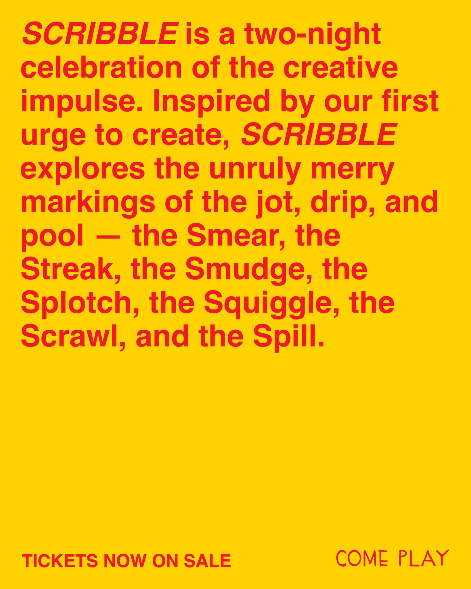 SCRIBBLE INVITE EMAIL